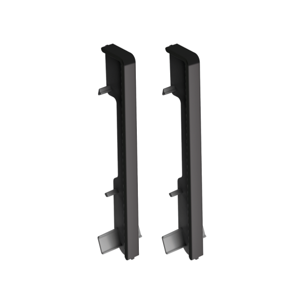 Zakończenia do listwy MASTERLINE 17,2x81,5mm łącznik listwy 1kpl=2szt Czarny Mat 